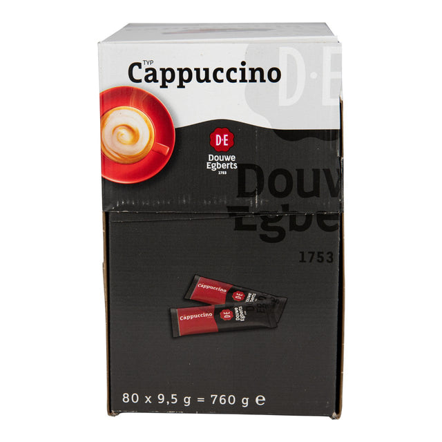 Douwe Egberts Solvent Cappuccino Sticks 80-Pack - Worldwide Delivery - Order Online