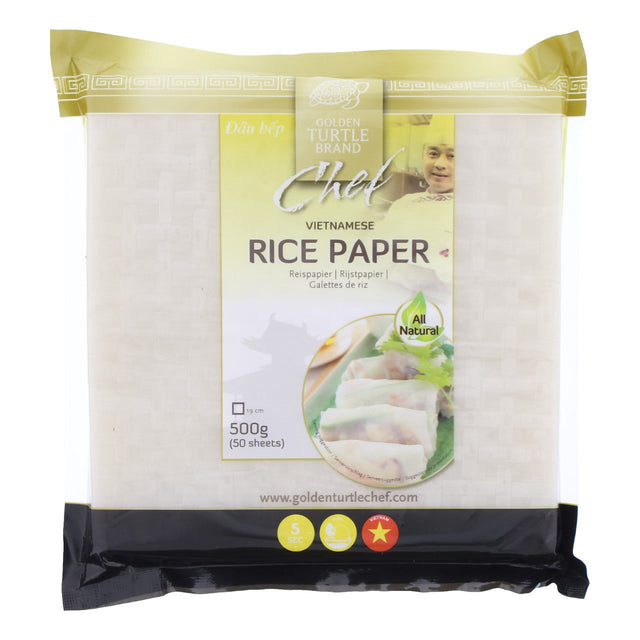 Golden Turtle Rice Paper Square, 19 Cm, 500g