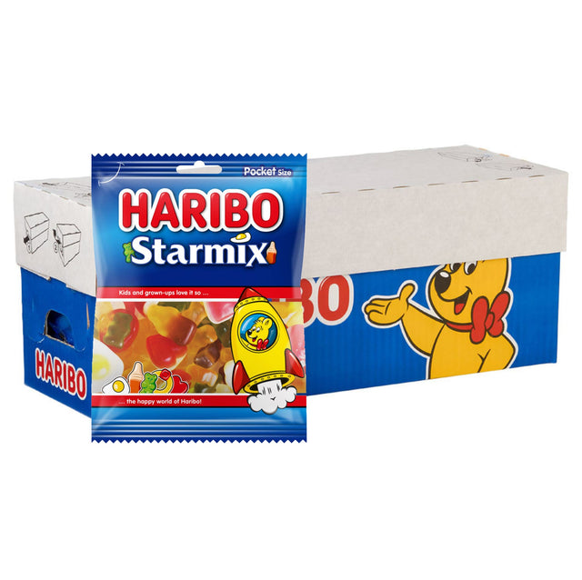 Haribo Fruit Gum And Foam Handle Starmix 28x75G - Worldwide Delivery - Order Online