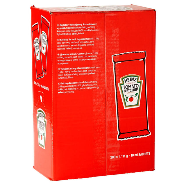 Heinz Tomato Ketchup, Sachet 100-Pack - Worldwide Delivery - Order Online