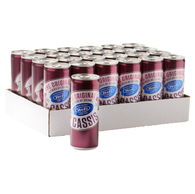 Hero Cassis Original 24x250ml - Worldwide Delivery - Order Online