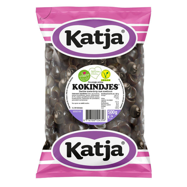 Katja Kokindjes Soft Sweet Drop With Liquorice, Vegetarian, 500g