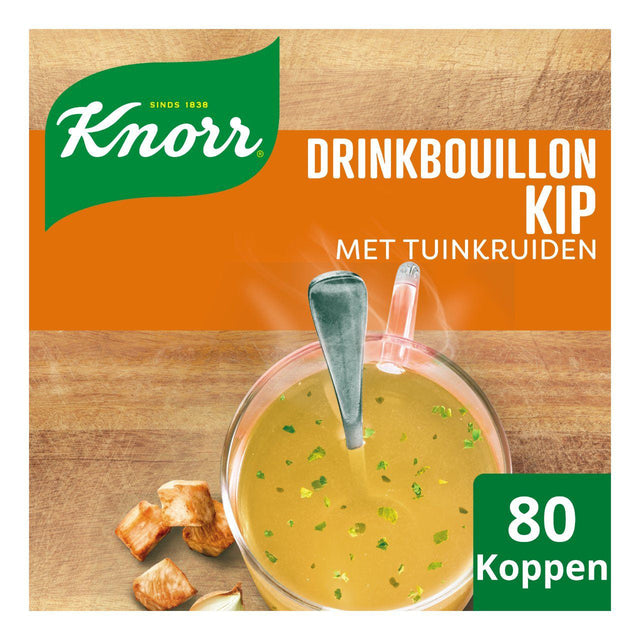Knorr Drinking Broth Chicken With Garden Herbs 80-Pack - Worldwide Delivery - Order Online