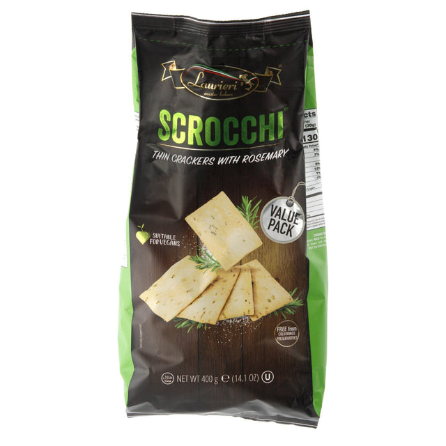 Laurieri Thin Crackers With Rosemary - Worldwide Delivery - Order Online