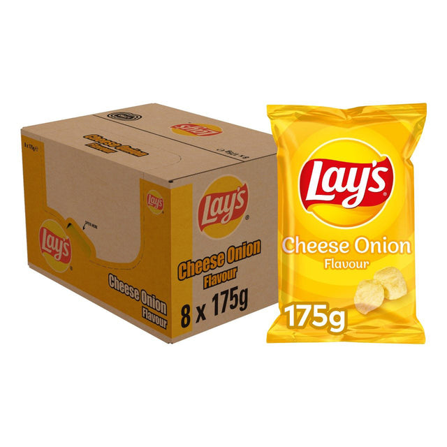 Lay's Cheese Onion Chips 8x175G - Worldwide Delivery - Order Online