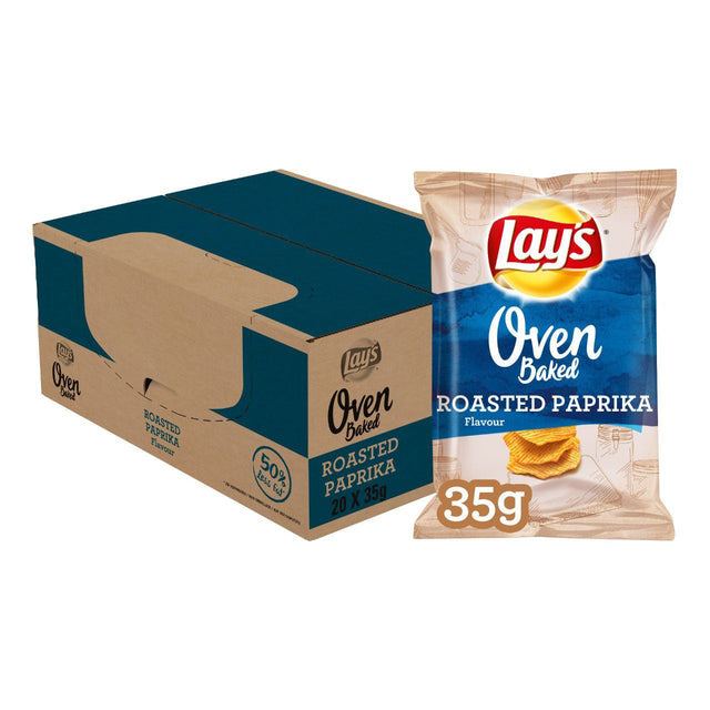 Lay's Oven Baked Bell Pepper Chips 20x35G - Worldwide Delivery - Order Online