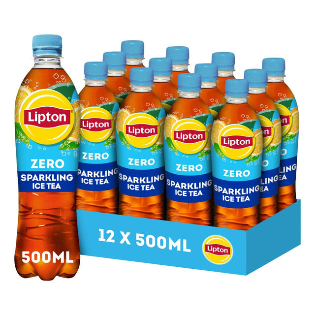Lipton Ice Tea Sparkling Zero 12x500Ml - Worldwide Delivery - Order Online