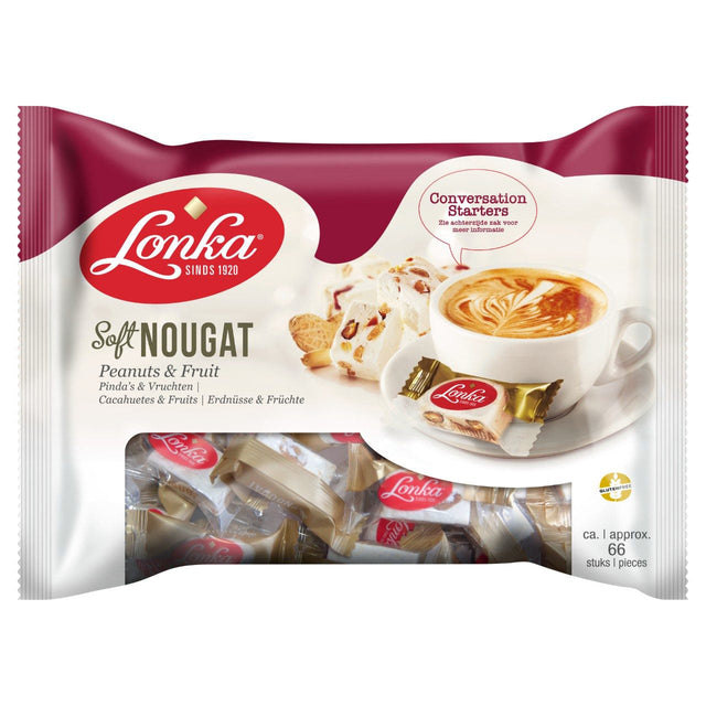 Lonka Soft Nougat Peanuts Fruit Toffee and fudge, 800g
