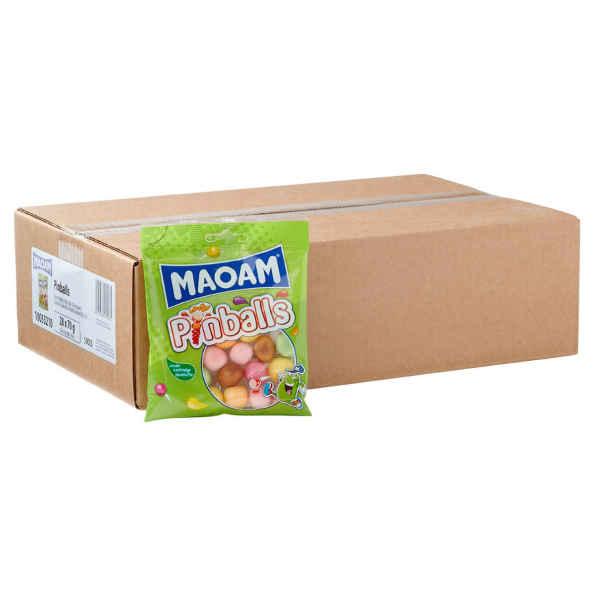Maoam Fruit Gum Pinballs 28x70G - Worldwide Delivery - Order Online