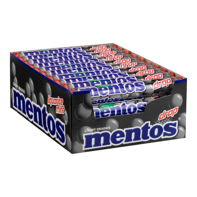 Mentos Licorice Roll 40-Pack - Worldwide Delivery - Order Online