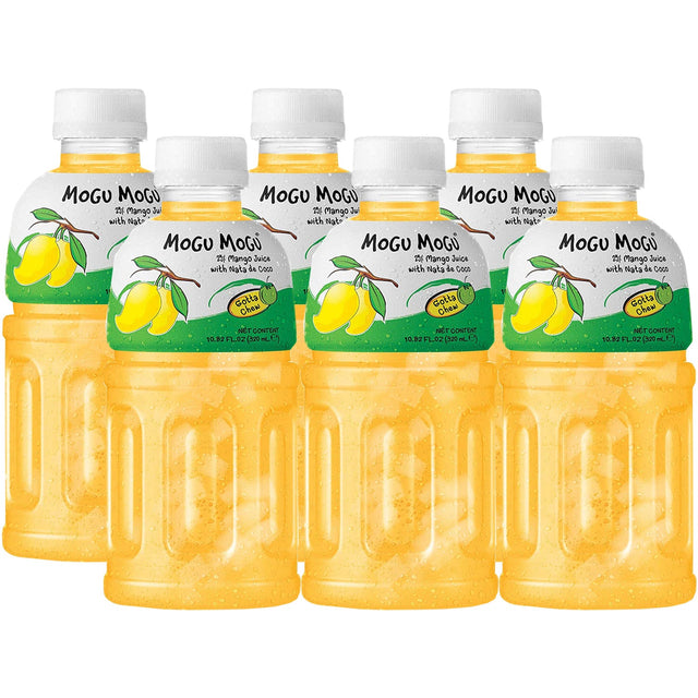 Mogu Mogu Mango Flavoured Drink 6x320ml - Worldwide Delivery - Order Online