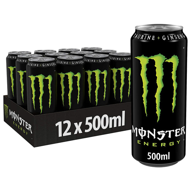 Monster Energy Drink Green 12x500ml - Worldwide Delivery - Order Online