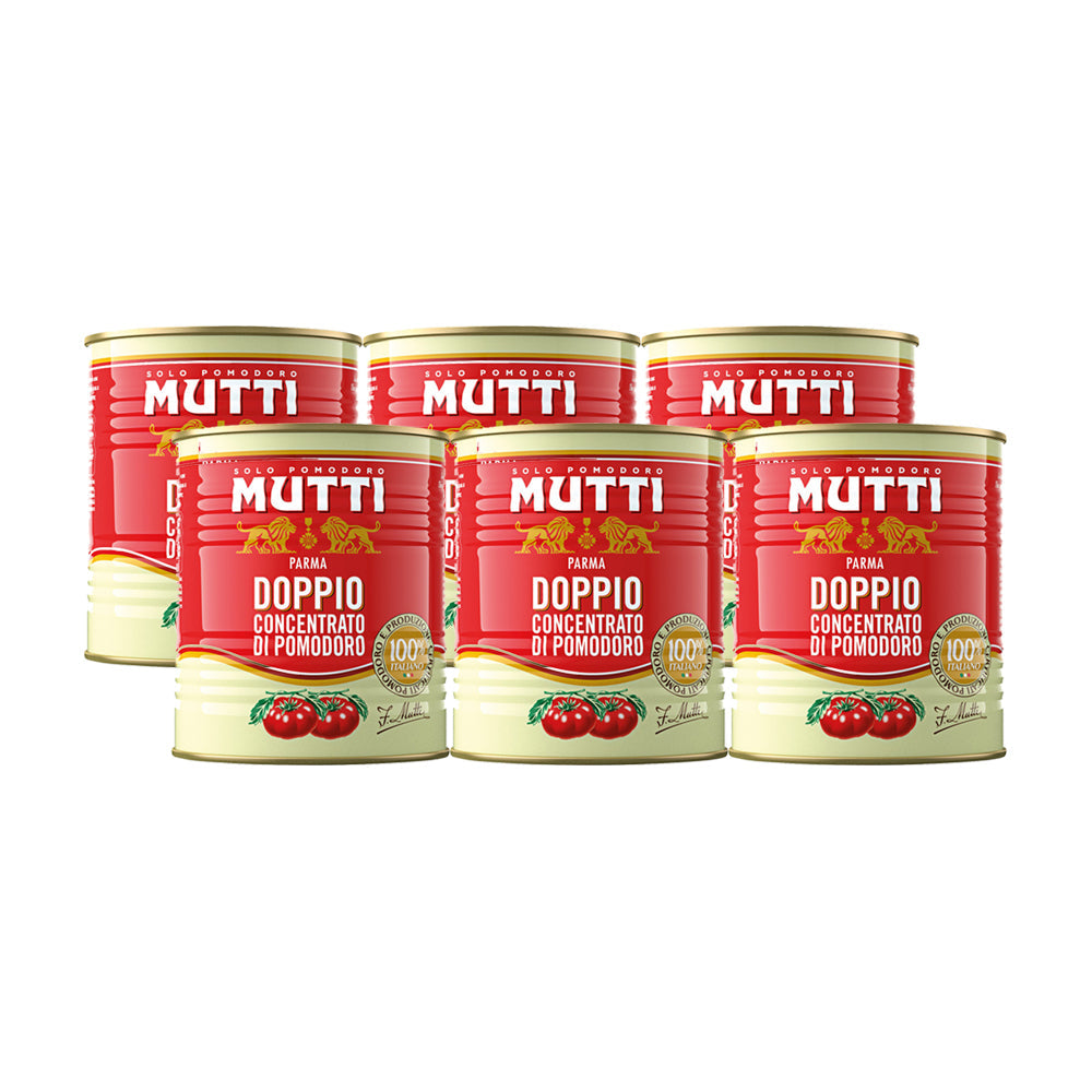 Mutti Tomato Puree Doppio Concentrato Di Pomodoro 6x880G - Worldwide Delivery - Order Online