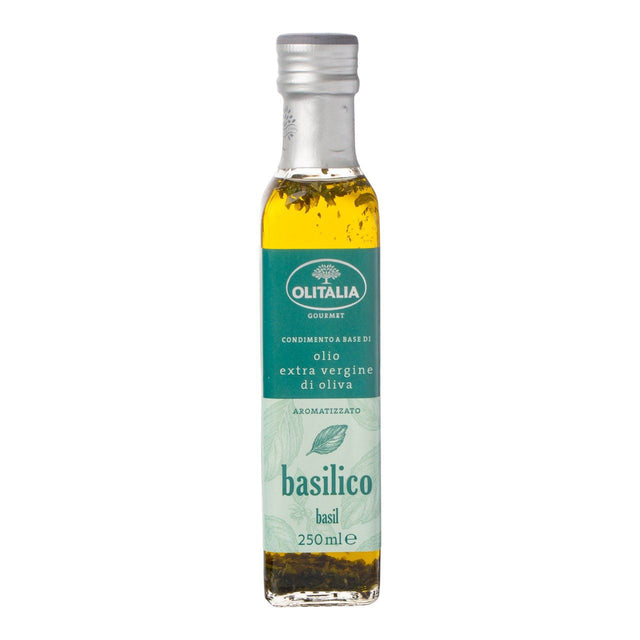Olitalia Olive Oil With Basil Extra Vierge - Worldwide Delivery - Order Online