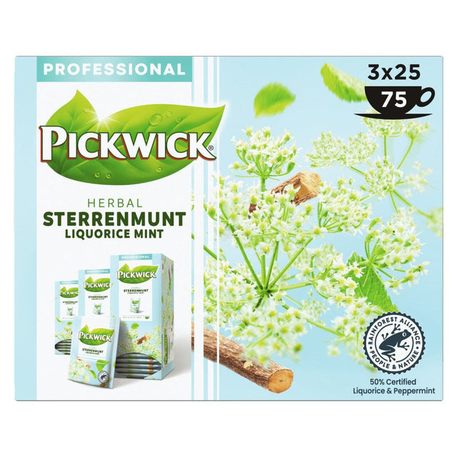Pickwick Professional Sterrenmint 75-Pack - Worldwide Delivery - Order Online
