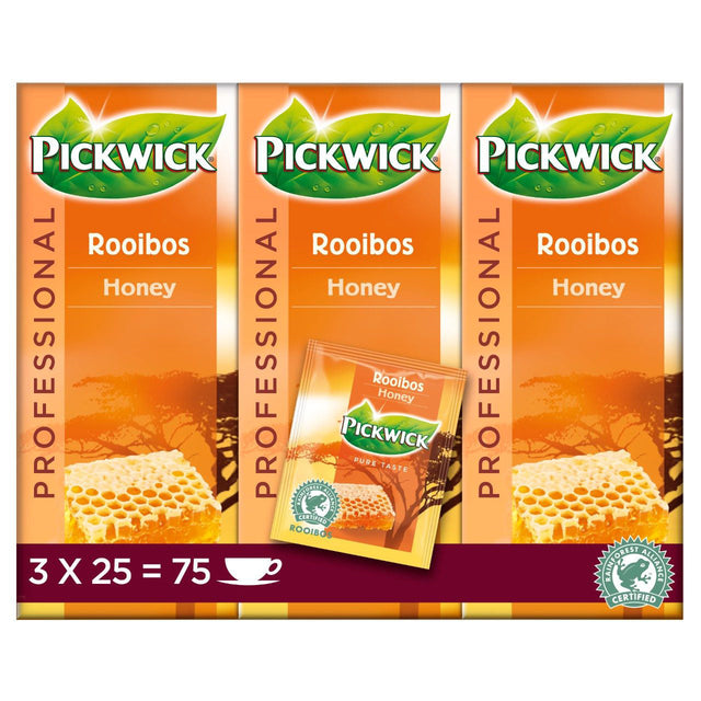 Pickwick Professional Rooibos Honey 75-Pack - Worldwide Delivery - Order Online