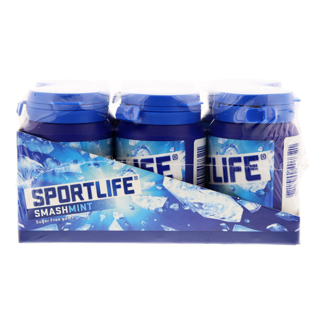 Sportlife Chewing Gum Smashmint 6x57G - Worldwide Delivery - Order Online