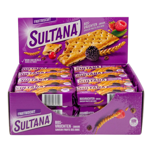 Sultana Fruit Biscuit Forest Fruits 24x43G - Worldwide Delivery - Order Online