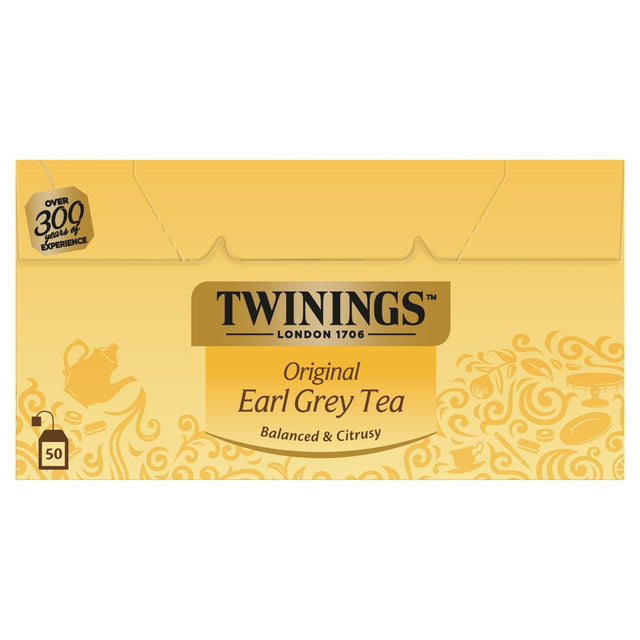 Twinings Earl Gray Tea 50-Pack - Worldwide Delivery - Order Online