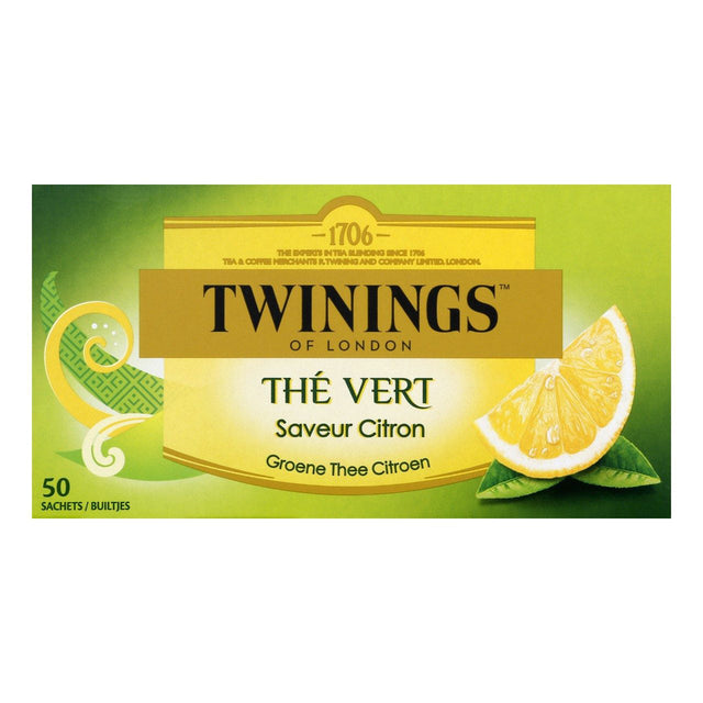 Twinings The Vert Citron Tea 50-Pack - Worldwide Delivery - Order Online