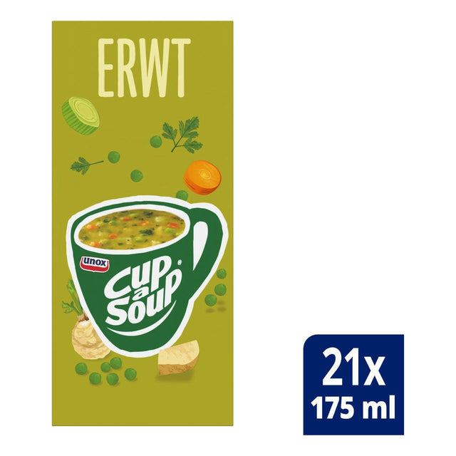 Unox Cup-A-Soup Erwt 21-Pack - Worldwide Delivery - Order Online