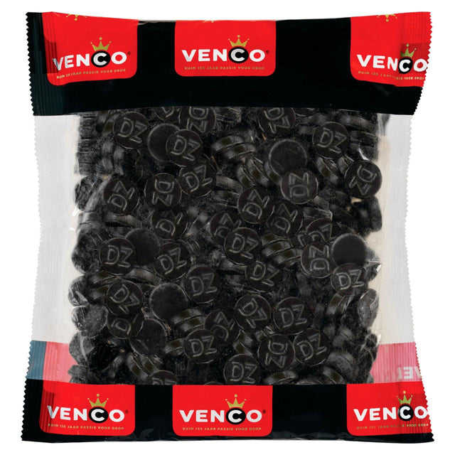 Venco Double Salty Rounds Liquorice, 1kg