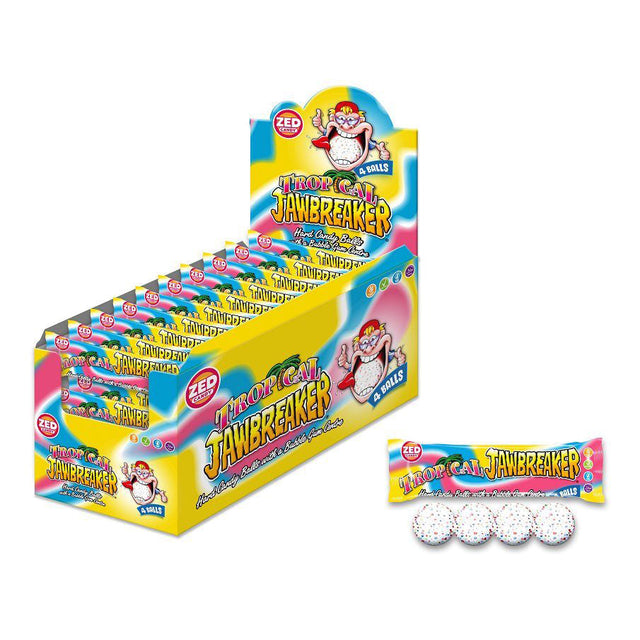 Zed Candy Chewing Gum Tropical 40-Pack - Worldwide Delivery - Order Online