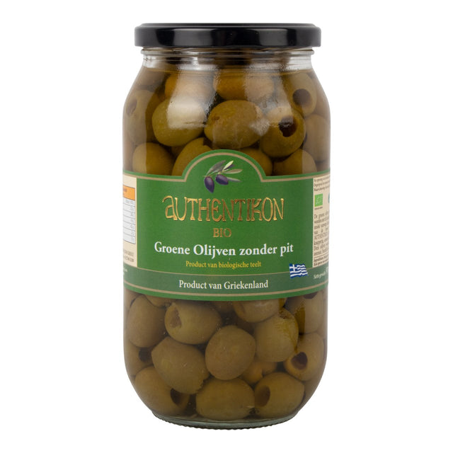 Authentikon Olives Green without pit BIO 1kg