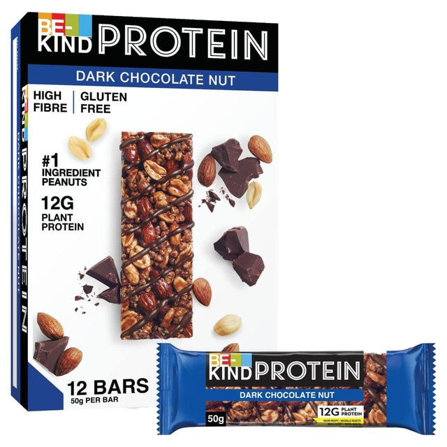 Be Kind Proteïne notenrepen - Dark Chocolate Gluten-Free 12 × 50g
