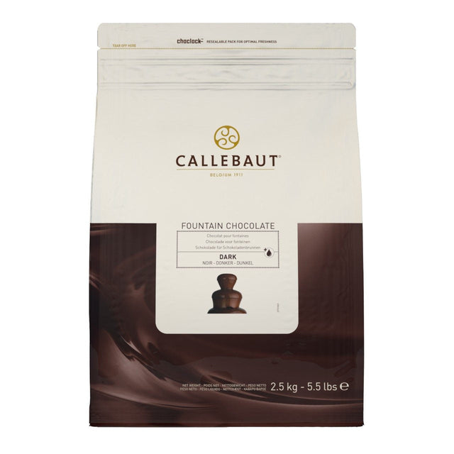 Callebaut Dark Chocolate callets for fonteinen 2.5kg