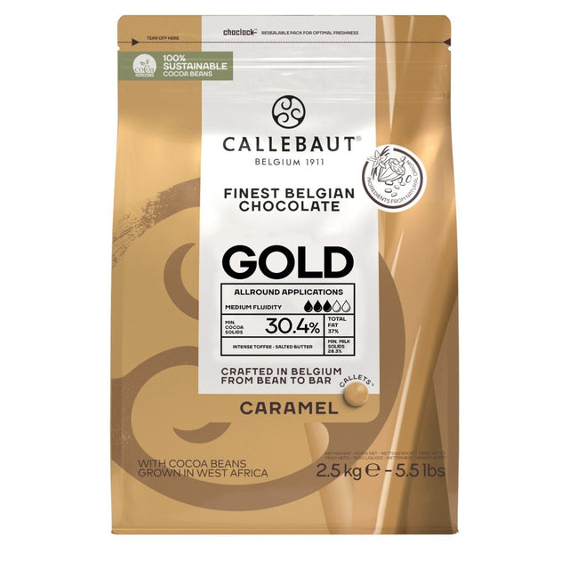 Callebaut Callets gold Caramel-Chocolate Flavour 2.5kg