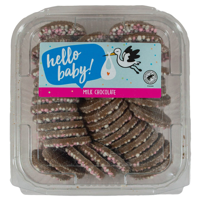 Crest Milk Chocolate Discs Pink 600g