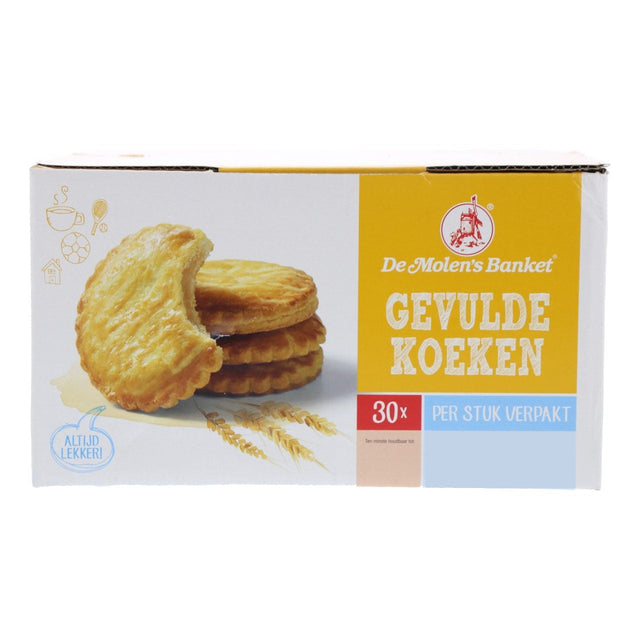 De Molen's Banket Filled Cakes Biscuits 30 × 50g
