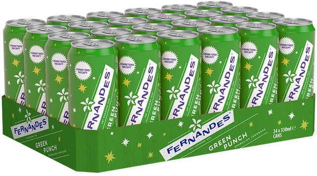 Fernandes Green Punch Soft drink 24 × 330ml