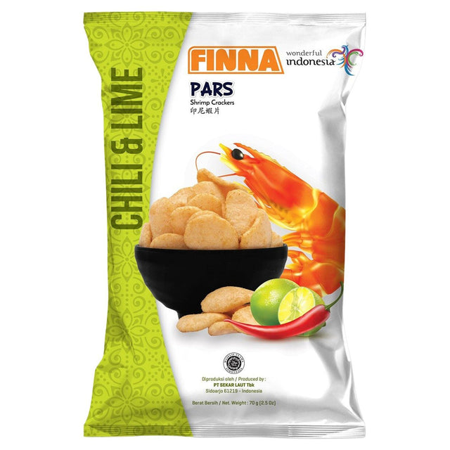 Finna Garnalen crackers chilli & Lime 70g