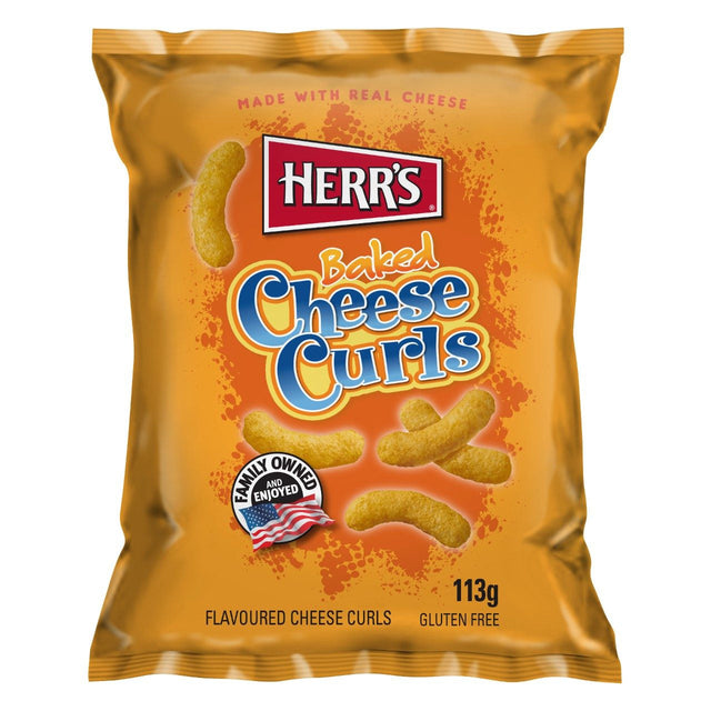 Herr's Cheese curls Savoury snacks 113g