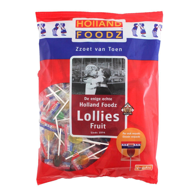 Holland Foodz Fruit Lollipops 200 × 5.2g