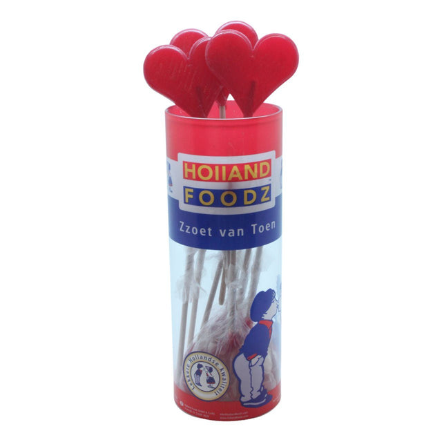 Holland Foodz Heart Lollipops 10 × 45g