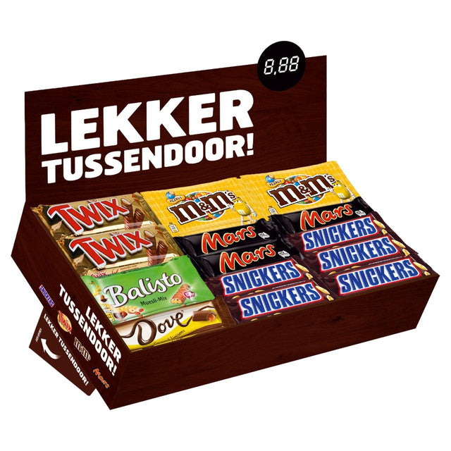 Masterfoods Bestsellers box - Twix, Snickers, Mars, MM's, Balisto, Dove mix Chocolates 2.4kg