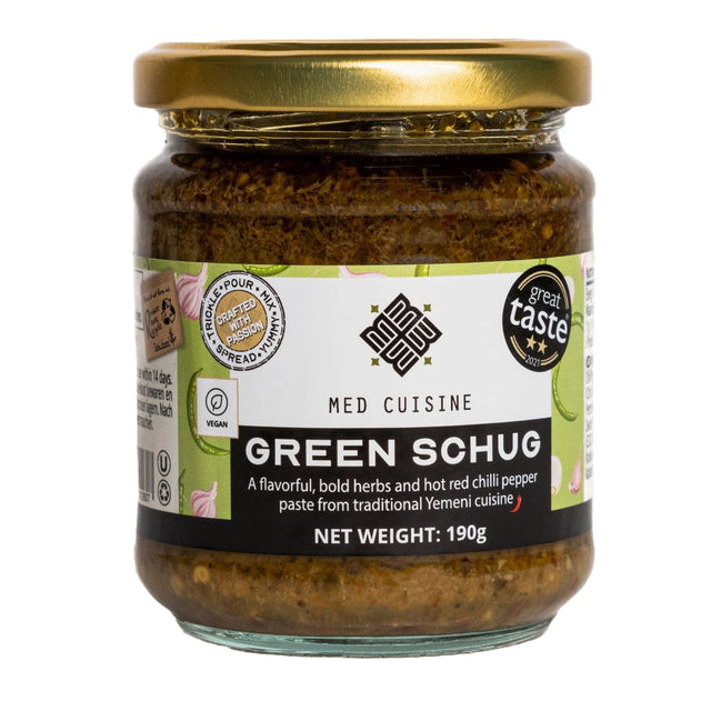 MED CUISINE Green Schug Paste Cooking sauce 190g