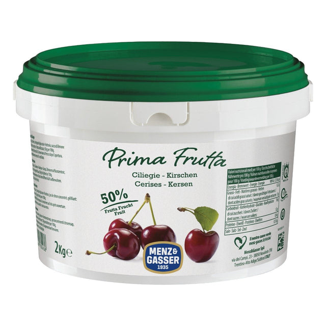 Menz & Gasser Cherries jam prima frutta Fruit spread 2kg