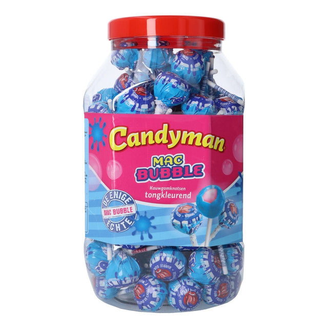 Mister Bubble Lollipops with 30% bubble gum Filling 100-pack 1.5kg
