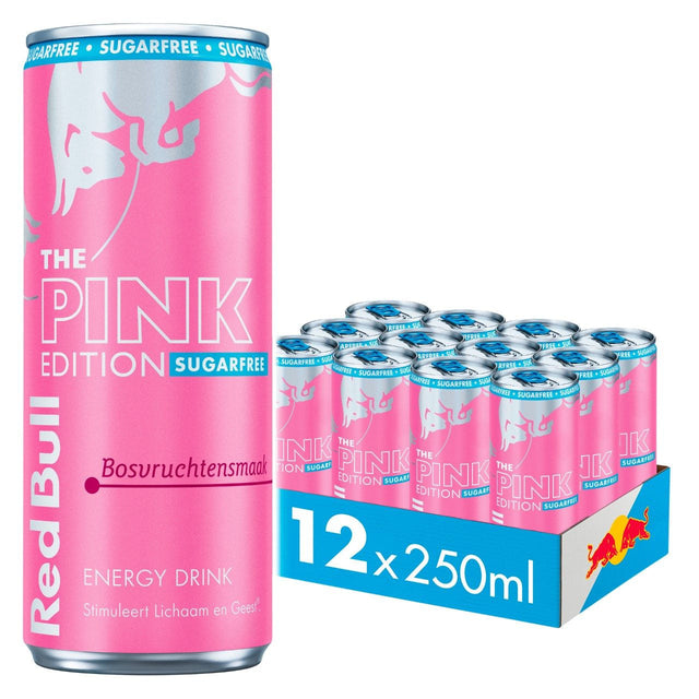 Red Bull Pink Edition sugarfree Energy drink 12 × 250ml