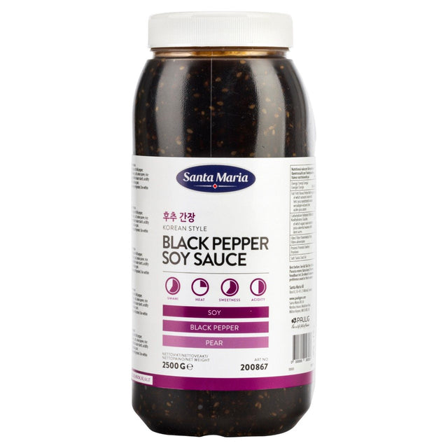 Santa Maria Korean style Black Pepper Soy Sauce 2.5kg