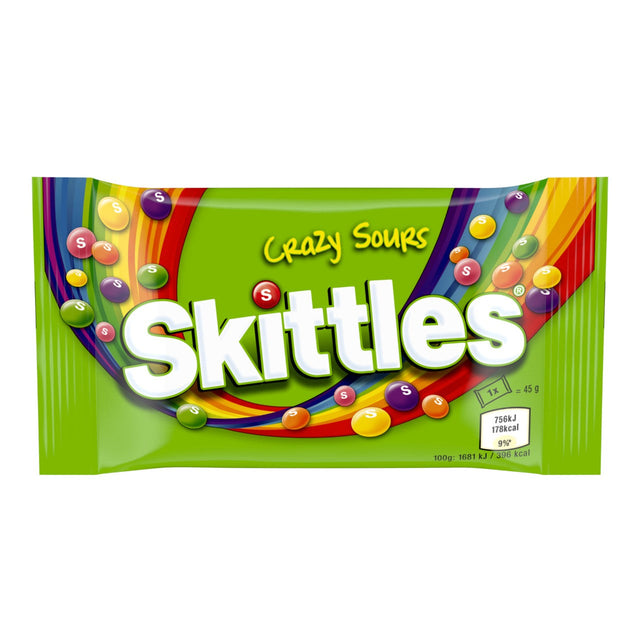 Skittles Fruitsnoepjes crazy sours 36 × 45g