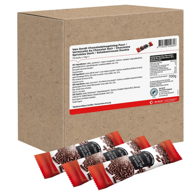 Van Oordt VarieJantjes hagelslag Dark stick 70 × 10g