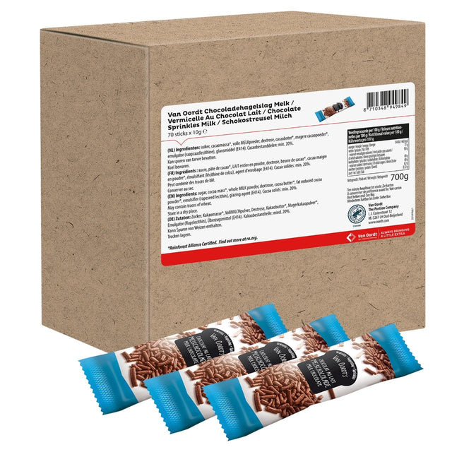 Van Oordt VarieJantjes hagelslag Milk stick 70 × 10g