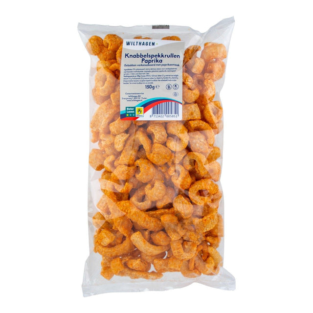 Wilthagen Pork Scratchings paprika Savoury snacks 150g