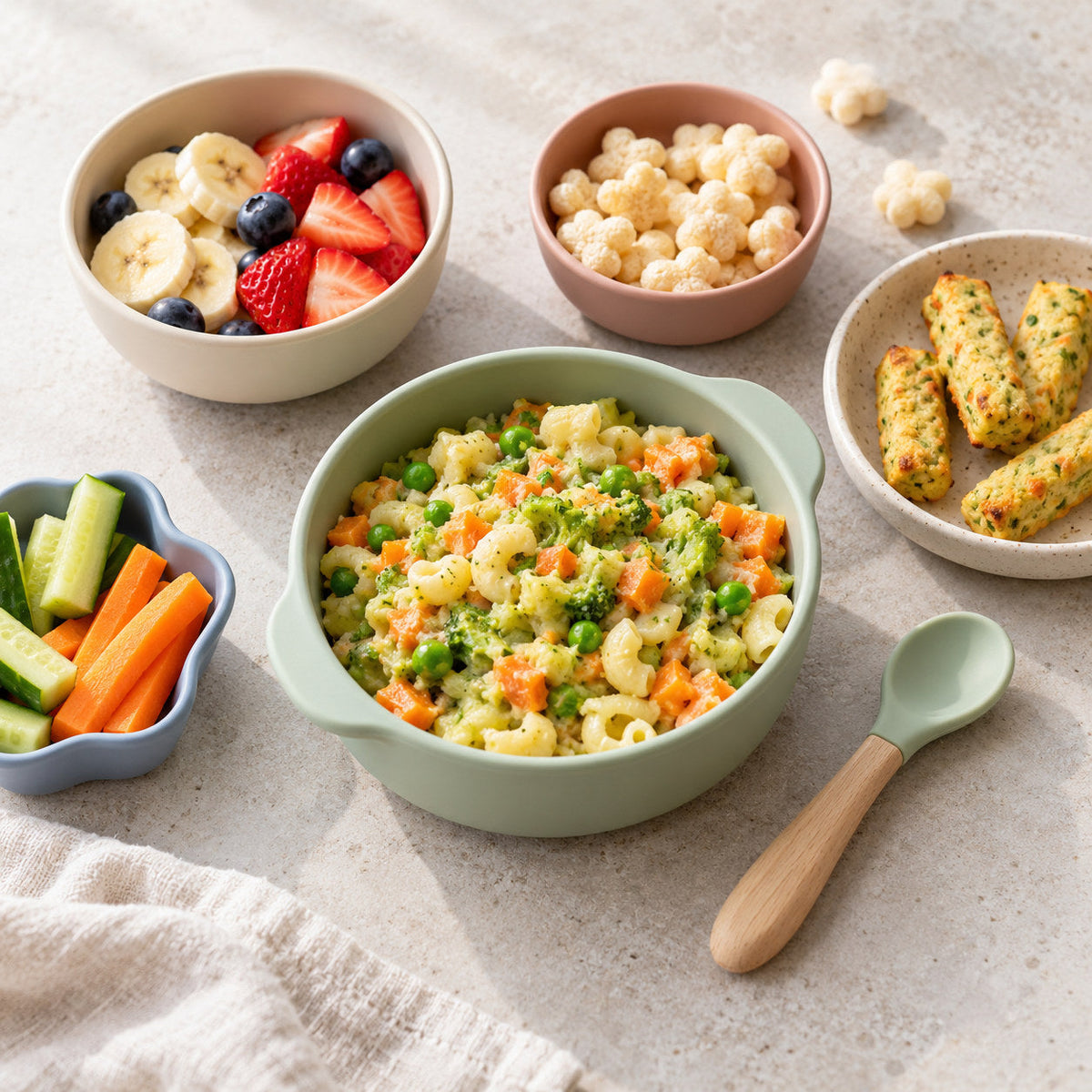 Selection of baby meals & snacks from Pantry's Dutch and European range