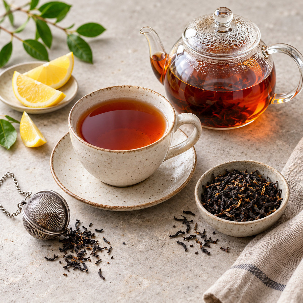 Selection of black tea from Pantry's Dutch and European range